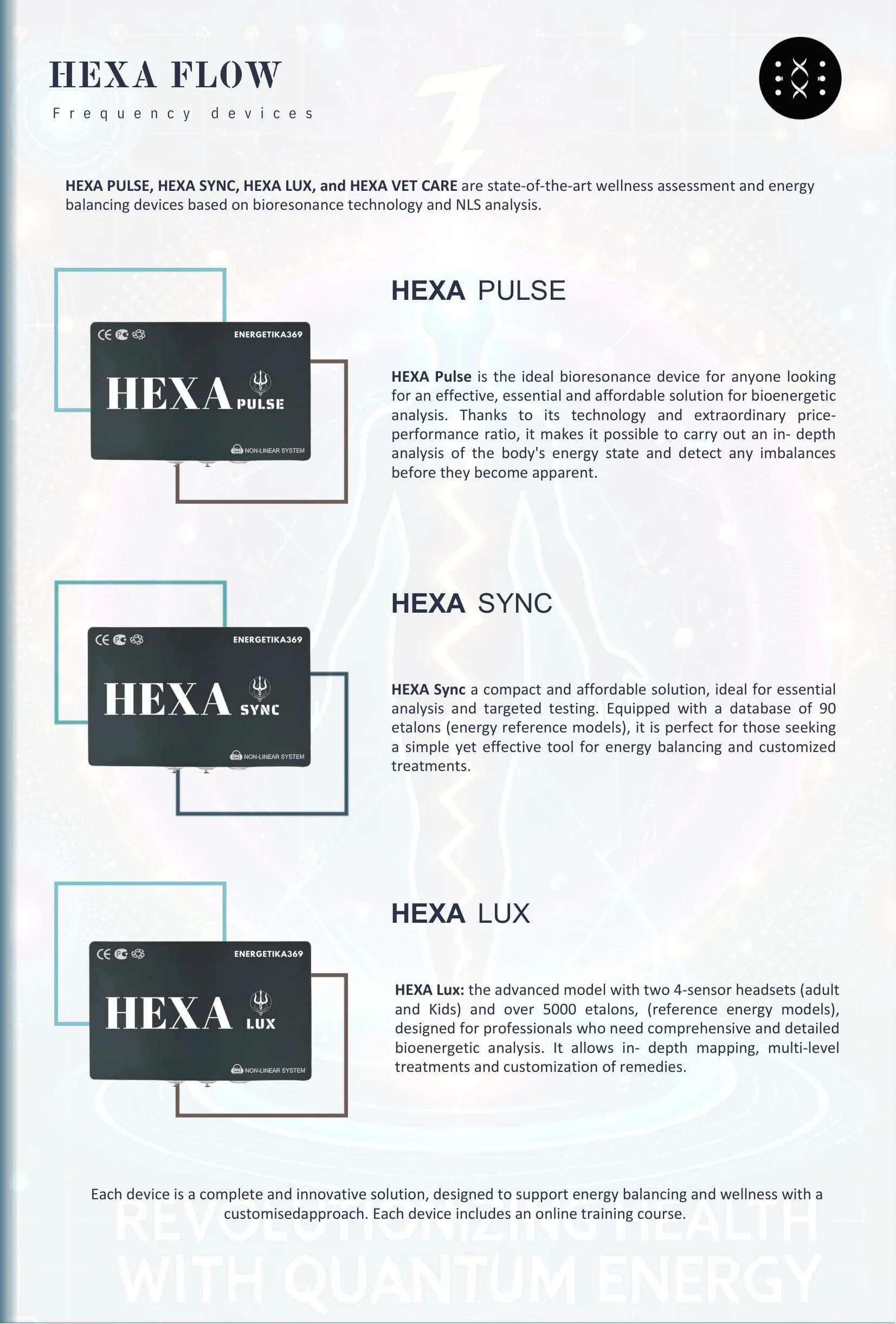 Hexa Flow Frequency Devices